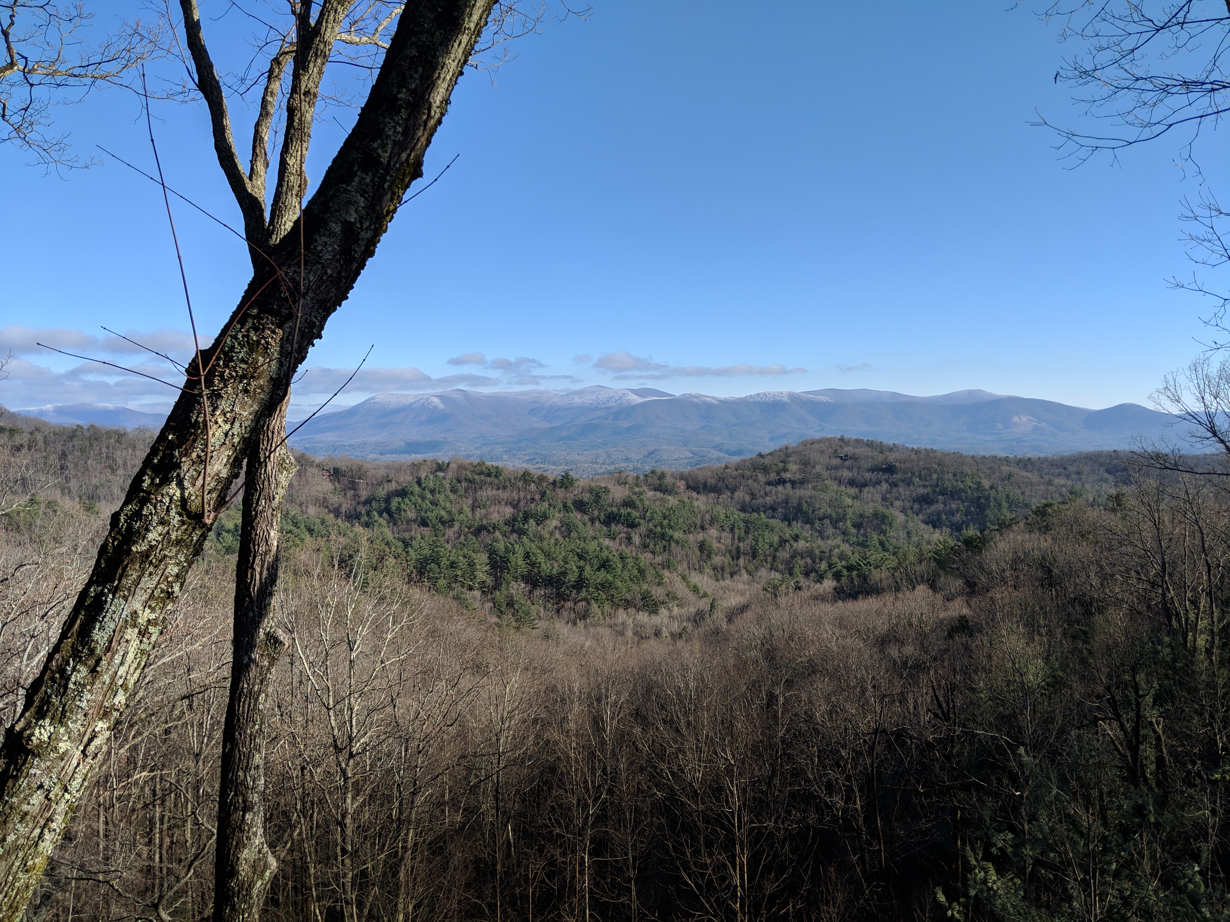 Winter brings its own peaceful mountain mood.
